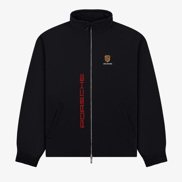Aime Leon Dore ALD / Porsche Nylon Track Jacket Jet Black Embroidered Logo XL